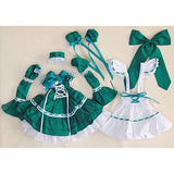 HMANE BJD Dolls Clothes 1/3, Bubble Dress Maid Outfit Clothes Set for 1/3 BJD Dolls - (Green + White) No Doll