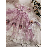 HMANE BJD Doll Clothes 1/3, Wisteria Lace Dress for 1/3 BJD Dolls (No Doll)