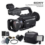 Sony PXW-Z90V 4K HDR XDCAM with Fast Hybrid AF(PXW-Z90V) with 16GB Memory Card, Extra Battery and Charger, UV Filter, LED Light, Case and More. - Starter Bundle