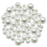 TOAOB Multi Size Satin Luster Glass Pearl Beads Round White 4mm 6mm 8mm 10mm Wholesale for