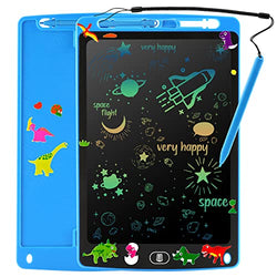 Reusable Doodle Board for Kids Colorful Drawing Tablet LCD Writing Tablet 10 Inch for 3 4 5 6 7 8 Years Old Girls and Boys Great Toys Gifts for Toddlers kasioo(Dark Blue)