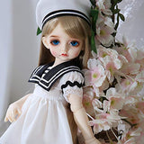 BJD Doll, 1/4 SD Dolls 15 Inch 19 Ball Jointed Doll DIY Toys Cosplay Fashion Dolls with Full Set Clothes Shoes Wig Makeup, Best Gift for Girls