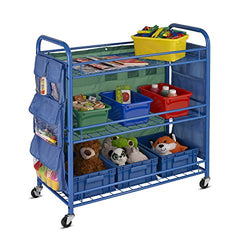 Honey-Can-Do 3-Tier Rolling Teacher's Activity Cart CRT-03477 Rolling cart, 3 Tier Rolling cart, Rolling Craft cart