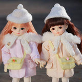 Shugo Fairy Hebbe 1/6 N Doll Cute Warm Sunshine Down Coat Winter Outgoing Twins Sister Full Set F As in Pic Freestyle Face Up