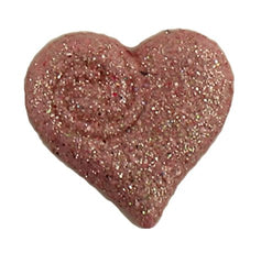 GLITTER SWIRL HEART - 100 BUTTONS