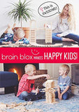 Brain Blox Wooden Building Blocks for Kids - Building Planks Set, STEM Toys for Boys and Girls (100