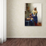 The Milkmaid 1658-60 Artwork by Jan Vermeer, 24 by 32-Inch Canvas Wall Art