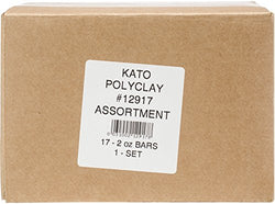 Kato 12917 Non-Toxic Polymer Modeling Clay, 2 oz. Size, Assorted Color, 4" Height, 4" Width, 6"