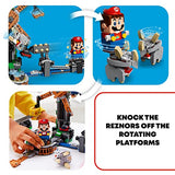 LEGO 71390 Super Mario Reznor Knockdown Expansion Set, Collectible Buildable Game Toy for Kids with Blue Toad Figure, Gifts for Girls & Boys Age 8 Plus