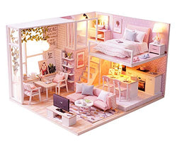 Flever Dollhouse Miniature DIY House Kit Creative Room with Loft Apartment Scene for Romantic Artwork Gift (Tranquil Life)
