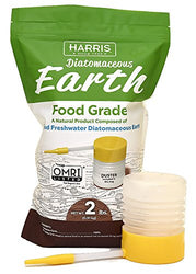 Harris Diatomaceous Earth Food Grade, 2lb with Powder Duster Included in the Bag