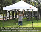 ABCCANOPY Pop up Canopy Tent Commercial Instant Shelter with Wheeled Carry Bag, 10x10 FT White