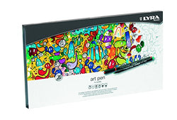 Lyra Hi-Quality Artpen 6751500 Pens in Metal Case Set of 50 Assorted Colours
