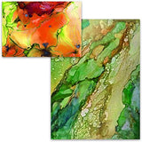 Alcohol Ink Paper 25 Sheets Pixiss Heavy Weight Paper for Alcohol Ink & Watercolor, Synthetic Paper A4 12x12 Inches (305x305mm), 300gsm