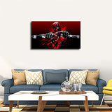 Home Decor Print Oil Painting on Canvas Wall Art Classic Movie Poster Deadpool (Framed-Ready to Hang,8x12inch)