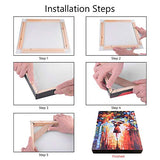 WITUSE Wood Stretcher Bars Painting Canvas Wooden Frame for Gallery Wrap Oil Painting,Art Stretcher Bars,Canvas Mounting Kit-12"x12"/30x30cm