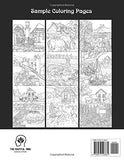 French Countryside Coloring Book: An Adult Coloring Book Featuring Charming French Countryside Scenery Including Beautiful Manors, Vineyards, Castles and More!