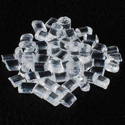 NWFashion Clear Square Acrylic Ice Cubes Fake Ice Cubes Miniature Size 0.2"