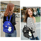 Bags for Teens Girls Purse Backpacks Mini PU Leather Fashion Small Bookbag with Wallet Set