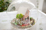 Flever Dollhouse Miniature DIY House Kit Creative Room with Furniture and Glass Cover for Romantic Artwork Gift (Pandora Magic Garden)