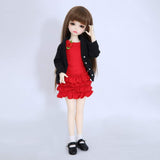 Y&D 13.5" 1/4 BJD Doll Full Set 34.5cm Ball Jointed SD Dolls + Wig + Clothes + Makeup + Shoes + Socks Best Gift for Girls/Boys,A