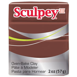 Sculpey III Polymer Clay 2 Ounces-Chocolate