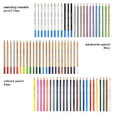 COLOUR BLOCK 192pc Mixed Media Bundle - Wooden Easel Mixed Media Art Supplies | Artist Kit for Painting, Drawing, Sketching with Acrylic, Watercolor, Pencils, Calligraphy Pen, Paint Brush & Knife Set