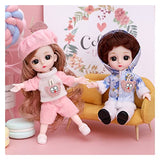 Camplab ·CAMPLAB· 6 Inch Movable Joints BJD Doll Princess Dolls Kawaii Cute Dolls with Full Set Clothes Shoes Wig Makeup DIY Make Dolls Crafts Cute Display Toys Best Gift for Girls (Color : H)