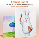 Canvas Boards for Painting 12 Pack - 8 inch x 10 inch Artist Canvases for Painting - Perfect for Oil & Acrylic Paint - Painting Canvas Panel