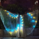 bDDeDD LED IsIs Wing , Belly Dance Wing, Glow Light Up Party Club Wear (Smart 25Color, Adult)