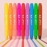 Silky Crayons for Kids, 12+12 Refillable Colors Twistable Gel Crayons Set, Non-Toxic Bulk Crayons for Toddler Ages 4-8