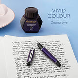 Waterman 50ml Ink Bottle for Fountain Pens, Serenity Blue Ink & 50ml Ink Bottle for Fountain Pens, Intense Black Ink (S0110710)