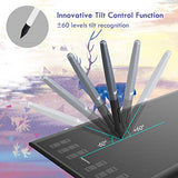 HUION H1060P Drawing Tablet, 10x6.25inch Battery-Free Graphics Tablet with Tilt Function, 8192