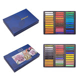 Artecho Soft Pastel Set of 72, Including 4 Fluorescent colors Premium Square Chalk for Drawing, Blending, Layering, Shading, Art Supplies for Kids, Beginners, Students, Experienced Artists