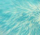 Faux Fur Fabric Long Pile Candy Shaggy TEAL / 60" Wide / Sold by the yard