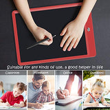 LCD Writing Tablet 10 Inch Drawing Pad, Colorful Screen Doodle Board for Kids, Traveling Gift Toys for 4 5 6 Year Old Boys and Girls (Red)