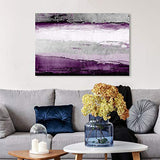 The Oliver Gal Artist Co. Abstract Wall Art Canvas Prints 'Envision and Elevate Violet' Home Décor, 36" x 24", Purple, Gray
