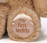Baby GUND My 1st Teddy Bear Stuffed Animal Plush, Tan 10" & Baby GUND My 1st Teddy Bear Stuffed Animal Plush, Baby Girl Pink, 10"