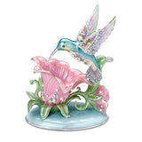 Lena Liu Porcelain Hummingbird Accent Lamp: Radiant Gardens by The Bradford Exchange