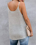Women Oversize Scoop Neck Tank Tops Causal Sleeveless Knit Shirts Tunic Camis Loose Fashion Summer Sweater Vest Blouses Grey