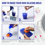 TECHAROOZ Liquid Silicone for Mold Making Kit 1 Gallon/8.8lb - Shore 20A Food Grade - DIY Mold Making Silicone Rubber for Casting Crafy Epoxy Resin, Soaps & Candles Molds 1:1 Weight Mix Ratio