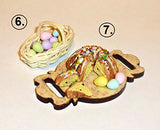 Happy Easter. Dollhouse miniature 1:12