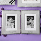 Things Remembered Personalized Beaded Double Hinge 5 x 7 Picture Frame with Engraving Included