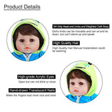 UCanaan Reborn Baby Dolls Realistic Baby Doll Soft Body Dolls with Gift Set (One Plush Toy, 2 Sets Clothes and Other Baby Doll Accessories)