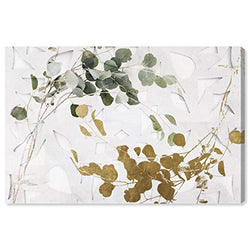 The Oliver Gal Artist Co. Botanical Wall Art Canvas Prints 'Golden Leaves' Home Décor, 36" x 24", Gold, Green
