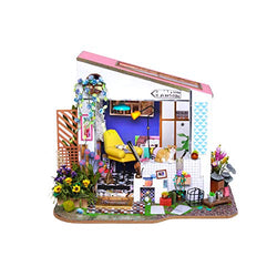 KEHUASHINA DIY Dollhouse Creative Mini 3D Wooden House Room Craft with Furniture LED Educational Toys Children's Day Birthday Gift Christmas Decoration 11
