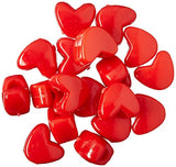 Darice 06277-1-01 Bead Pony Heart, 11 mm, Opaque Red