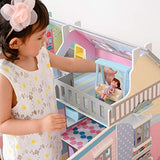 Olivia's Little World Teamson Kids Sunroom Dollhouse with 11 Accessories, Multicolor