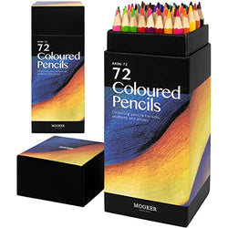Oil Pastel Pencils for Artists - 72 color Oil Based Colored Pencils for Drawing, Sketching and Adult Coloring - Soft Core Art Coloring Pencils Set Suitable for Adults,Artists,Teens,Child