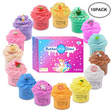 15 Pack Butter Slime Kit,with Blue Stitch,Pink Unicorn,Yellow Pineapple Etc 15 Slime Charms,Kids Cheap DIY Slime Stuff,Soft Non-Sticky Slime Set, Slime Surprise and Slime Party Favors for Girls Boys